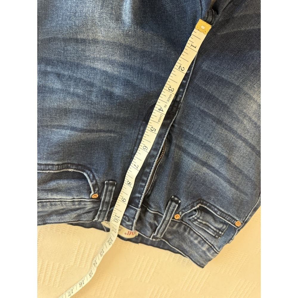 YMI Gigi Fit & Flare Bell Bottom Jeans Raw Hem Festival Wide Leg Y2K S 5/27 EUC - Picture 7 of 8